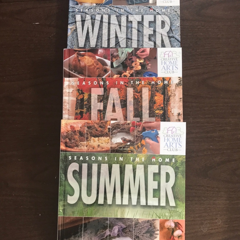 Set of 3 Creative Home Arts Club Seasons in the Home Books - Picture 1 of 13